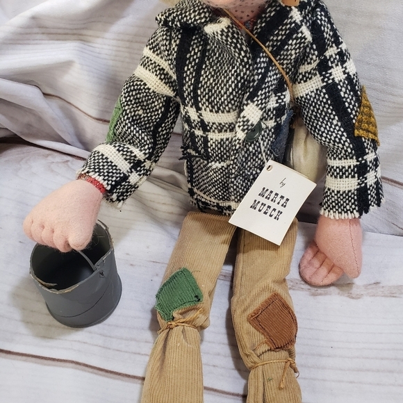 Vintage Australian Aussie Swagman Nomad Handmade Plush Doll 19 Inch Marta Mueck - Picture 3 of 10
